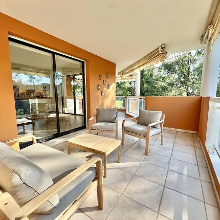 Apartment T3 Moderne, Piscine, Parking, Vue Golf, Commerces A Proximite